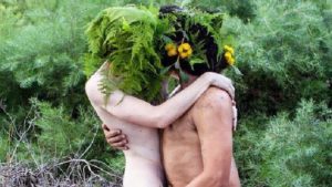 Ecosexuals making out
